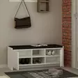 Kenkäkaappi Valkoinen 110x43x37 cm - Moderni ja Tyylikäs Säilytysratkaisu Pehmeillä Suljinmekanismeilla ja Seinäkiinnityksellä - Kenkäkaapit - 8681181925140 - 3