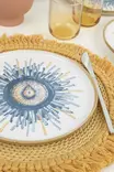 Keraaminen Jälkiruokalautasetti 22 cm (6 kpl) - Antibakteerinen, Helppo Puhdistaa, Ekologinen, Valkoinen/Sininen/Oranssi - Lautaset - 8684283355860 - 6