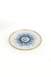 Keraaminen Jälkiruokalautasetti 22 cm (6 kpl) - Antibakteerinen, Helppo Puhdistaa, Ekologinen, Valkoinen/Sininen/Oranssi - Lautaset - 8684283355860 - 1