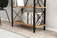 Kirjahylly, atlantic pine black, Leveys 100 cm, kestävä, tyylikäs - Kirjahyllyt - 8682870972070 - 6