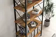 Kirjahylly, atlantic pine black, Leveys 100 cm, kestävä, tyylikäs - Kirjahyllyt - 8682870972070 - 5