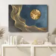 Koristeellinen Canvas-Seinäkello 70x100cm - Monivärinen, 100% Mokkanahkakangas, 100% Puinen Kehys, Tyylikäs Sisustuselementti - Seinäkellot - 8684282056270 - 2