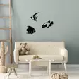 Koristeellinen Musta Metalli Seinäkoriste - 100% Metalli, 1mm Paksuus, Koot: 21x26, 24x26, 20x31 cm - Koristeet, koriste-esineet - 8683342941150 - 2