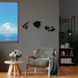 Koristeellinen Musta Metalli Seinäkoriste - 100% Metalli, 1mm Paksuus, Koot: 21x26, 24x26, 20x31 cm - Koristeet, koriste-esineet - 8683342941150 - 3