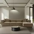 Kulmasohva, ruskea, 350 cm x 65 cm x 190 cm, kestävä, mukava, tilava - Sohvat - 8684282438380 - 3