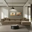 Kulmasohva, ruskea, 350 cm x 65 cm x 190 cm, kestävä, mukava, tilava - Sohvat - 8684282438380 - 2
