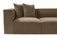Kulmasohva, ruskea, 350 cm x 65 cm x 190 cm, kestävä, mukava, tilava - Sohvat - 8684282438380 - 14