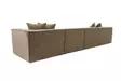 Kulmasohva, ruskea, 350 cm x 65 cm x 190 cm, kestävä, mukava, tilava - Sohvat - 8684282438380 - 10