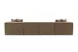 Kulmasohva, ruskea, 350 cm x 65 cm x 190 cm, kestävä, mukava, tilava - Sohvat - 8684282438380 - 9
