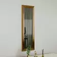 Kultainen Peili 30x90 cm - MDF Kehys, Ekologinen Flotal-E, Seinälle Kiinnitettävä, Tyylikäs Sisustuselementti - Peilit - 8683743822690 - 3
