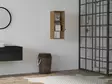 Kylpyhuonekaappi, Pähkinä, 100% Melamiinipinnoitettu Lastulevy, 18 mm, 30x71x21,8 cm, Useita Hyllyjä, Seinään Kiinnitettävä - Kylpyhuonekalusteet - 8681875449600 - 3