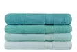 Kylpypyyhesetti (4 kpl), vaaleanvihreä vihreä mintunvihreä, 70 x 140 cm, pehmeä, kestävä - Pyyhkeet ja kylpytakit - 8681181878200 - 3