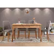 Laajennettava Ruokapöytä ja Tuolit (5-osainen) - Atlantic Pine Grey - 100% Melamiinipinnoitettu - 18mm Paksuus - Ruokapöydät - 8683342722070 - 2