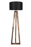 Lattiavalaisin, musta, 150 cm korkea, kestävä, tyylikäs - Lattia- ja pöytävalaisimet - 8681875644500 - 6