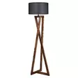 Lattiavalaisin, musta, 150 cm korkea, kestävä, tyylikäs - Lattia- ja pöytävalaisimet - 8681875644500 - 1