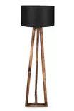 Lattiavalaisin, musta, 150 cm korkea, kestävä, tyylikäs - Lattia- ja pöytävalaisimet - 8681875644500 - 7
