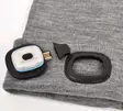 Led Pipo 1W USB-ladattava harmaa - Pipot, hatut ja lakit - 6438152098660 - 3