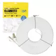 Litteä verkkokaapeli S/STP CAT7 PNI U7150W, 2 x RJ45, 4 paria johtoja, 32AWG, kupari, 10 Gbps, 600 MHz, 15m, valkoinen - PNI tuotteet - 5949066538650 - 1