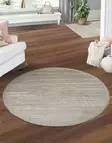 Matto (80 cm), kerma, Halkaisija 80 cm, pehmeä, kestävä - Pienet matot ja käytävämatot - 8684282006190 - 2