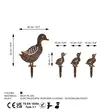Metallinen Antiikkinen Koriste-esine Setti - 4 Kpl - Käsinmaalattu - Ei Asennusta - 42x40cm, 18x15cm, 18x14cm - Pihakoristeet - 8684282993940 - 6