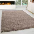 Minkkivärinen Antibakteerinen Matto 140x200 cm - 100% Polypropeeni, 30 mm Nukka, Jute Alapuoli, Helppohoitoinen - Suuret ja keskikokoiset matot - 8683342162340 - 2