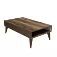 Moderni sohvapöytä, Pähkinä, 100% Melamiinipinnoitettu Lastulevy, 18mm, 105x34,6x60cm, 2 Pakkausta, Tyylikäs ja Kestävä - Sohvapöydät - 8681875827750 - 1