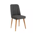 Moderni Tuoli Atlantic Pine Anthracite - 100% Melamiinipinnoitettu Lastulevy, 100% Pellava, 18mm, Pyökkijalat, 47x89x46cm - Tuolit - 8683342721950 - 1
