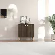 Monikäyttöinen Kaappi, Pähkinä, 100% Melamiinipinnoitettu, 18mm, 72x73x36cm, Puujalat, Kiinnitettävä Seinäkiinnitys - Kaapit ja lipastot - 8684283800780 - 3