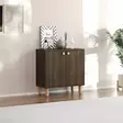Monikäyttöinen Kaappi, Pähkinä, 100% Melamiinipinnoitettu, 18mm, 72x73x36cm, Puujalat, Kiinnitettävä Seinäkiinnitys - Kaapit ja lipastot - 8684283800780 - 2