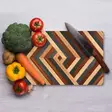 Monivärinen 100% Karkaistu Lasi Leikkuulauta 20x30 cm - Antibakteerinen, Helppo Puhdistaa, Liukumaton Silikonijalat - Keittiötyövälineet - 8684283727780 - 3