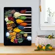 Monivärinen 100% Karkaistu Lasi Leikkuulauta 20x30 cm - Antibakteerinen, Helppo Puhdistaa, Liukumattomat Silikonijalat - Keittiötyövälineet - 8684283727360 - 1