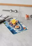 Monivärinen 100% Karkaistu Lasi Leikkuulauta 30x40 cm - Antibakteerinen, Helppo Puhdistaa, Liukumattomat Silikonijalat - Keittiötyövälineet - 8684283732760 - 2