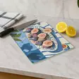 Monivärinen 100% Karkaistu Lasi Leikkuulauta 30x40 cm - Antibakteerinen, Helppo Puhdistaa, Liukumattomat Silikonijalat - Keittiötyövälineet - 8684283732760 - 1