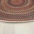 Monivärinen 120x120 cm Konepestävä Antibakteerinen 3D Digitaalipainettu Puuvilla-Polyesteri Matto - Pyöreät matot - 8683743683840 - 4