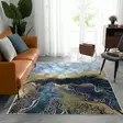 Monivärinen 180x280 cm 100% Polyesteri Matto - Antibakteerinen, Konepestävä, Liukumaton, 3D Digitaalinen Painatus - Suuret ja keskikokoiset matot - 8682870591790 - 3