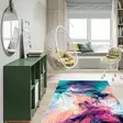 Monivärinen 3D Digitaalipainettu Antibakteerinen Polyesterimatto 120x180 cm - Konepestävä ja Liukumaton - Suuret ja keskikokoiset matot - 8682870591240 - 2