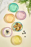 Monivärinen 6-osainen 15 cm lasikulho-setti - Tyylikäs ja kestävä keittiöväline - Ei astianpesukone- tai mikroaaltouunikelpoinen - Tarjoiluastiat - 8684283796250 - 3
