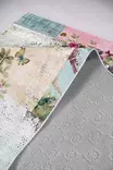 Monivärinen 60x100 cm Antibakteerinen Polyesterimatto - 3D Digipainatus, Konepestävä, Liukumaton PVC-pohja - Pienet matot ja käytävämatot - 8682870579460 - 4
