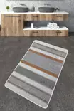 Monivärinen Antibakteerinen Kylpymatto 70x120 cm - 100% Polyesteri, 10 mm Nukka, Konepestävä, Liukumaton Alapuoli - Kylpyhuonematot ja kosteantilan matot - 8683342800730 - 1