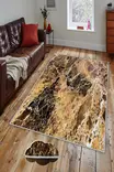 Monivärinen eteisen matto käytävämatto 80x150 cm - 100% Polyesteri, Antibakteerinen, Konepestävä, Liukumaton PVC-pohja, 3D-tulostus - Pienet matot ja käytävämatot - 8681875853520 - 2