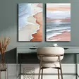 Monivärinen Koristeellinen Canvas-taulu 2-osainen, 100% Canvas 2,8 mm, 100% Mäntykehys, Koko 95x70 cm - Taulut ja kehykset - 8684282625520 - 2