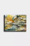 Monivärinen Koristeellinen Canvas-taulu 50x70 cm - 100% Kangas ja Puu, 3 cm Kehys - Seinäsisustus Taulu - Taulut ja kehykset - 8681875738810 - 3