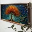 Monivärinen Koristeellinen Kehystetty MDF-maalaus - 60x120x3,5 cm - 100% MDF ja Kuusikehys - Taulut ja kehykset - 8684282616030 - 2