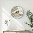 Monivärinen Koristeellinen Lasiseinäkello 40 cm - 100% Lasi, 4 mm Paksuus, Tyylikäs ja Kestävä Sisustuselementti - Seinäkellot - 8684283326600 - 2