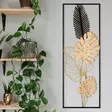Monivärinen Koristeellinen Metalliseinäkoriste - 100% Metalli, 32x5x90 cm, Käsinmaalattu, Elegantti Sisustuselementti - Koristeet, koriste-esineet - 8683342215640 - 2