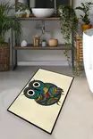 Monivärinen Kylpyhuonematto 70x120 cm - 100% Polyesteri, Antibakteerinen, Liukumaton, Digitaalinen Painatus, Konepestävä - Kylpyhuonematot ja kosteantilan matot - 8683743998180 - 1