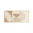 Monivärinen MDF-seinäkoriste, 3-osainen, 50x70 cm, massiivipuukehys, tyylikäs sisustustaulu, kodin taidegalleria - Taulut ja kehykset - 8684282976660 - 1