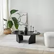 Musta sohvapöytä - Moderni ja Tyylikäs Huonekalu - 100x60x35 cm - Kestävä Melamiinipinnoitettu Lastulevy - PVC Reunanauha - Sohvapöydät - 8684283515240 - 2