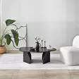 Musta sohvapöytä - Moderni ja Tyylikäs Huonekalu - 100x60x35 cm - Kestävä Melamiinipinnoitettu Lastulevy - PVC Reunanauha - Sohvapöydät - 8684283515240 - 3