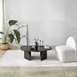 Musta sohvapöytä - Moderni ja Tyylikäs Huonekalu - 100x60x35 cm - Kestävä Melamiinipinnoitettu Lastulevy - PVC Reunanauha - Sohvapöydät - 8684283515240 - 4